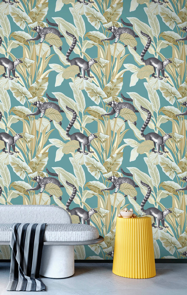 Tapeta Parato Botany House Lemuri 15535