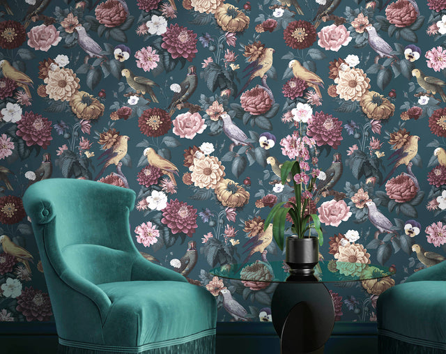 Tapeta Parato Botany House Parrottini 15547