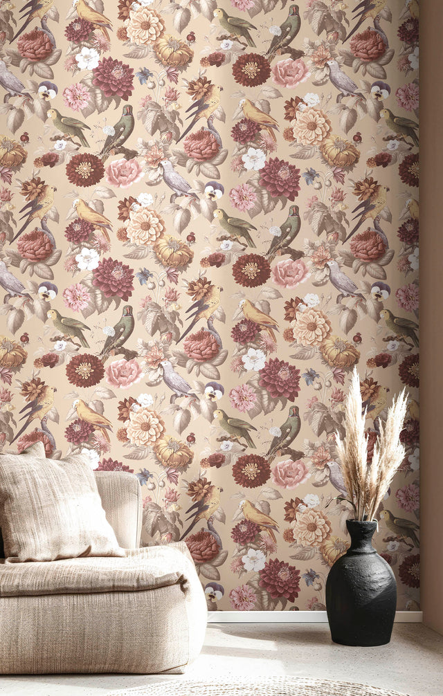 Tapeta Parato Botany House Parrottini 15548