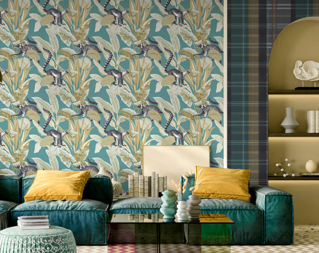 Tapeta Parato Botany House Lemuri 15535